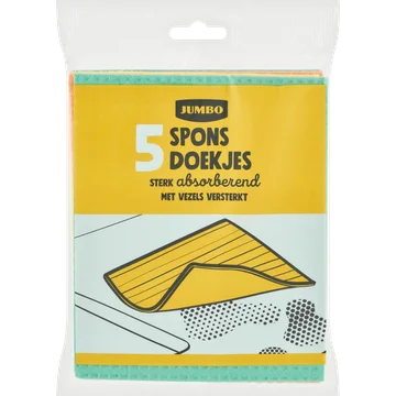 Jumbo Sponsdoekjes 5 Stuks