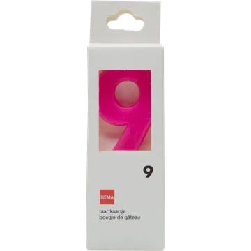 HEMA Taartkaarsjes Cijfer 9