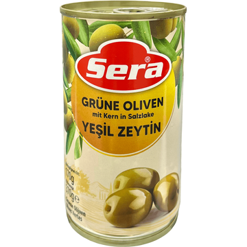 Sera Groene Olijven met Pit 370g
