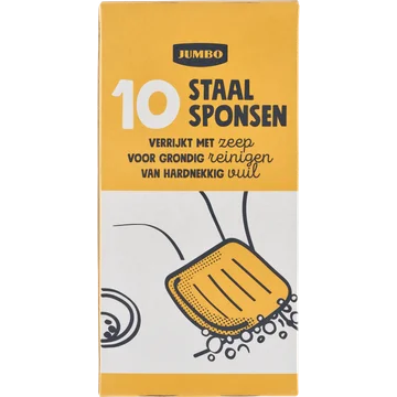 Jumbo Staalsponsen 10 Stuks