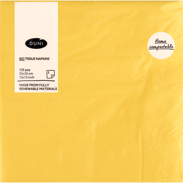 Duni Bio Tissue Napkins 2-Laags 125 Stuks