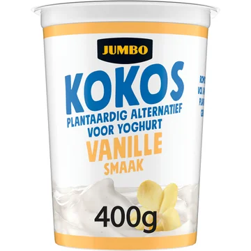 Jumbo Kokos Plantaardige Variatie op Yoghurt Vanillesmaak 400g