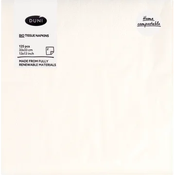 Duni Bio Tissue Napkins 2-Laags 125 Stuks