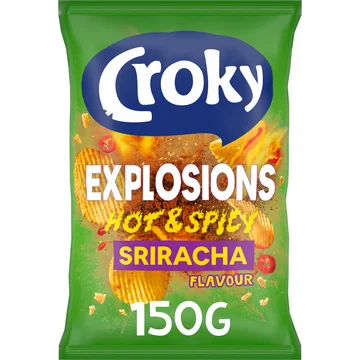 Croky Chips Explosions Hot & Spicy Sriracha 150g