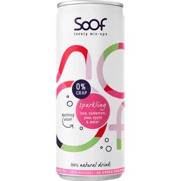 Sparkling Natural Drink with Rose, Cardamom, Pear, Apple and Water 250ML