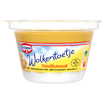 Dr Oetker Wolkentoetje vanille 125g