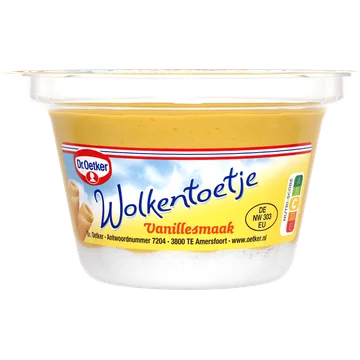 Dr Oetker Wolkentoetje vanille 125g