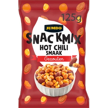 Jumbo Snackmix Hot Chili Smaak Gezouten 125 g