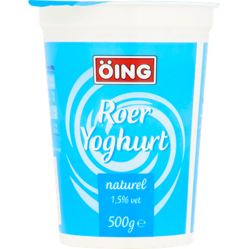 Öing Roer Yoghurt Naturel 1,5% Vet 500 g