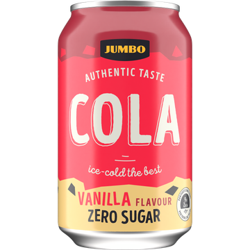 Jumbo - Cola Vanilla Flavour - Zero Sugar - Blik - 330ML