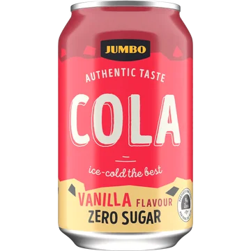 Jumbo - Cola Vanilla Flavour - Zero Sugar - Blik - 330ML