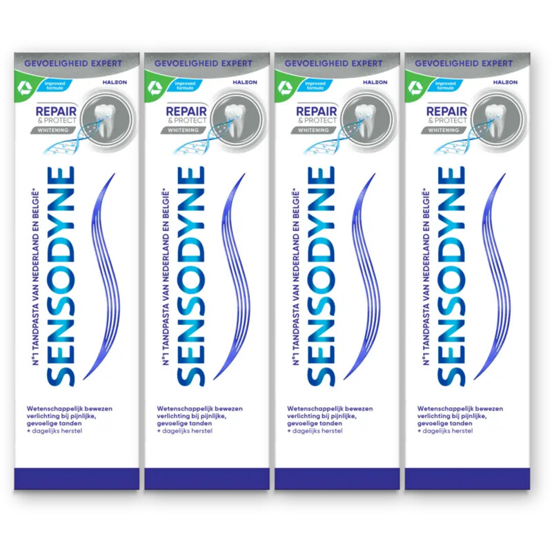 Sensodyne Repair & protect whitening tandpasta 4pk