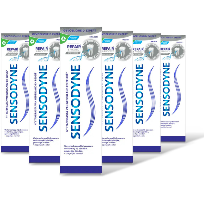 Sensodyne Repair & protect whitening tandpasta 6pk