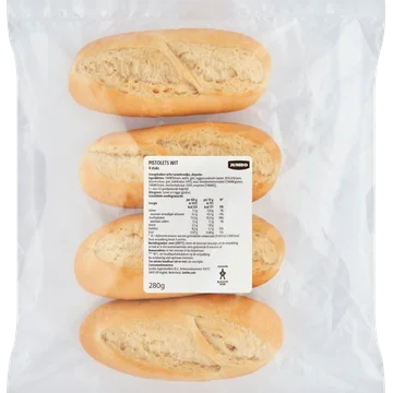 Jumbo - Diepvries Pistolets Wit - 4 Stuks