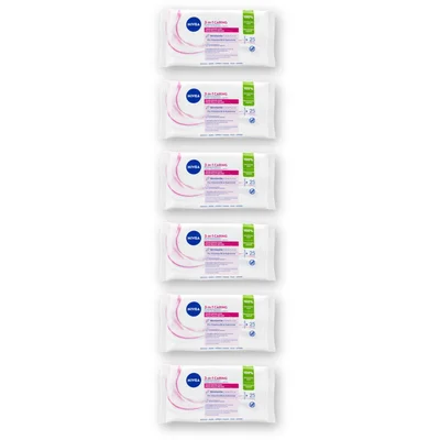 NIVEA Reinigingsdoekje droge/gevoelig huid 6pk