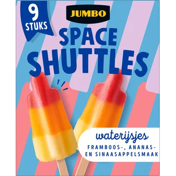 Jumbo Space Shuttles Waterijsjes 9 Stuks