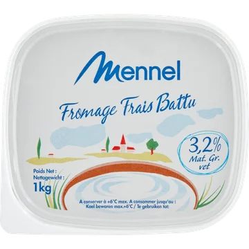 Mennel Fromage Frais Battu 3,2% Vet 1 kg
