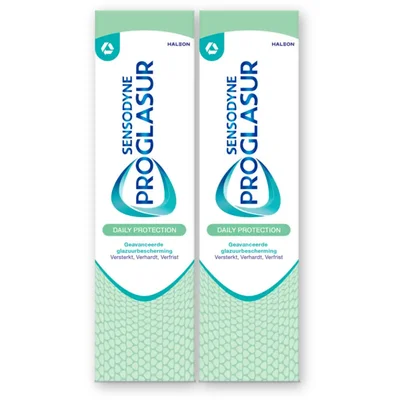 Sensodyne Proglasur daily protection tandpasta 2pk