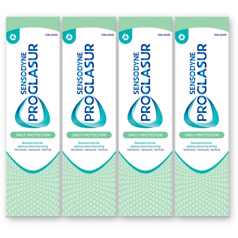 Sensodyne Proglasur daily protection tandpasta 4pk