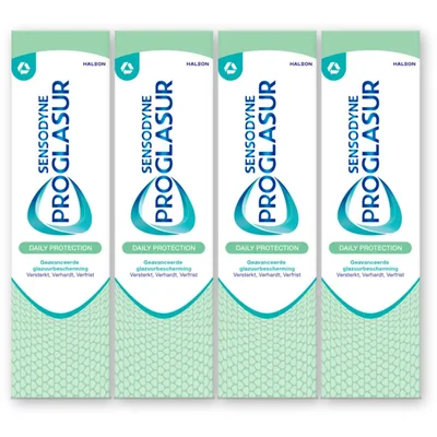 Sensodyne Proglasur daily protection tandpasta 4pk