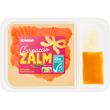 Jumbo Carpaccio Zalm met Honingmosterddressing 125 g