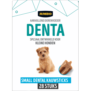 Jumbo Aanvullend Dierenvoeder Denta Small Dental Kauwsticks 28 Stuks 440 g