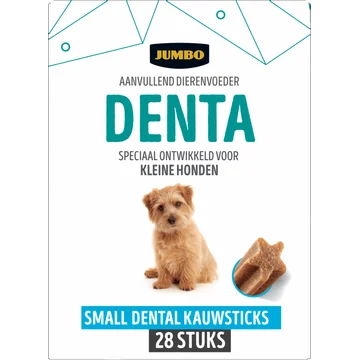 Jumbo Aanvullend Dierenvoeder Denta Small Dental Kauwsticks 28 Stuks 440 g