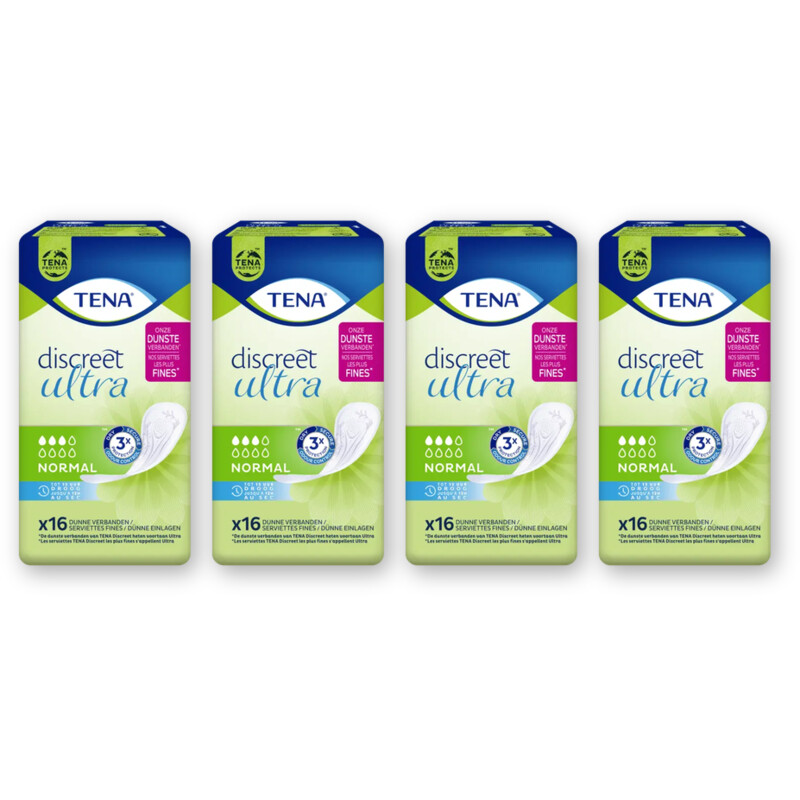 Tena Discreet ultra normal maandverband 4-pck