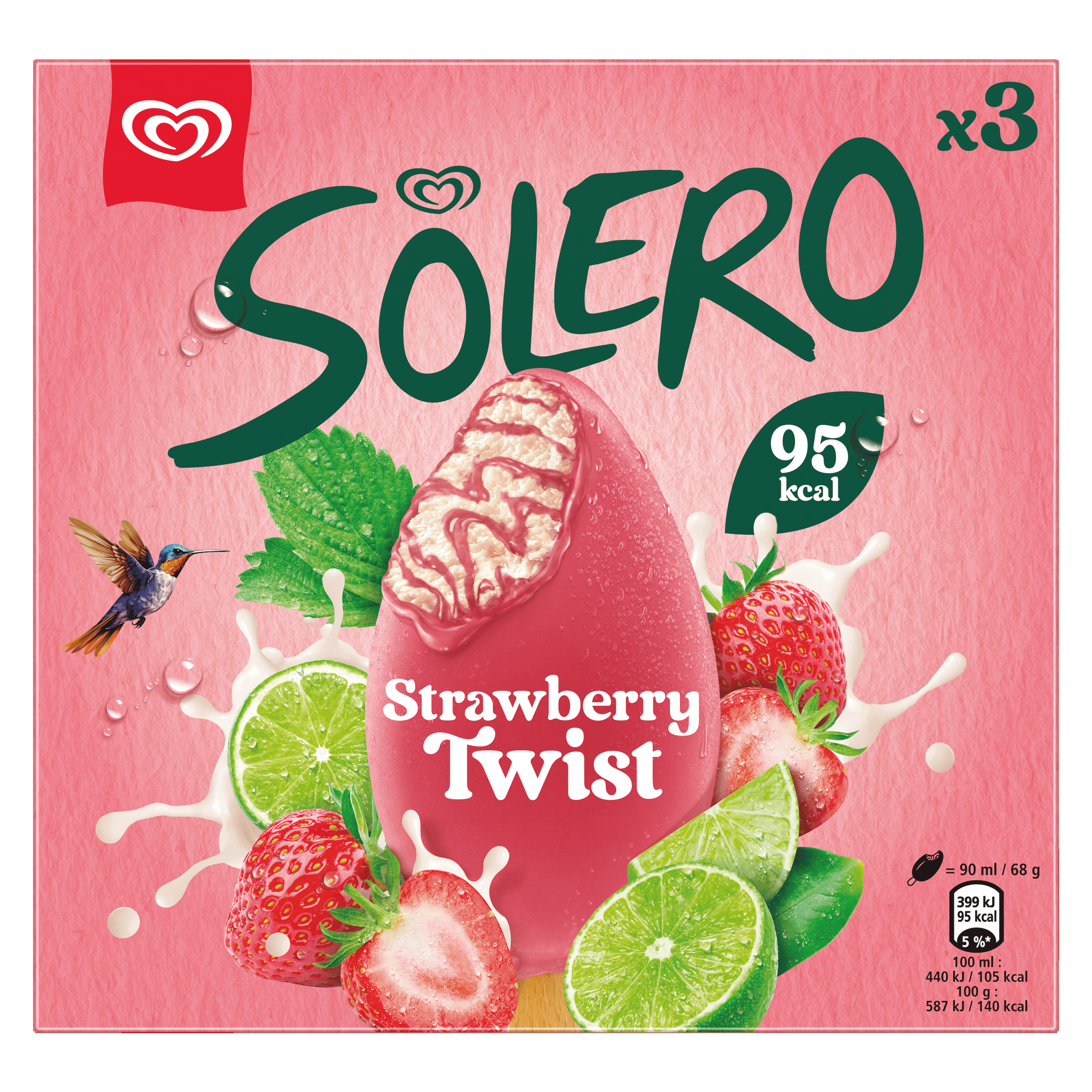 Ola Solero Strawberry Twist 3x90 ml
