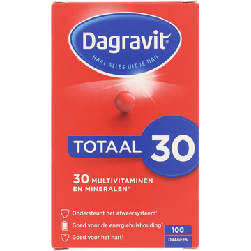 Dagravit Totaal 30 Multivitaminen dragees, 100 stuks