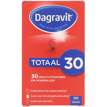 Dagravit Totaal 30 Multivitaminen dragees, 100 stuks