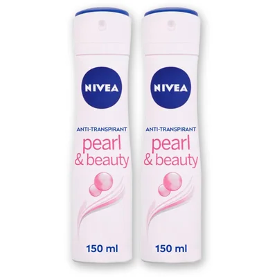 NIVEA Pearl/beauty anti transpirant spray 2pk