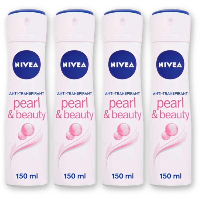NIVEA Pearl/beauty anti transpirant spray 4pk