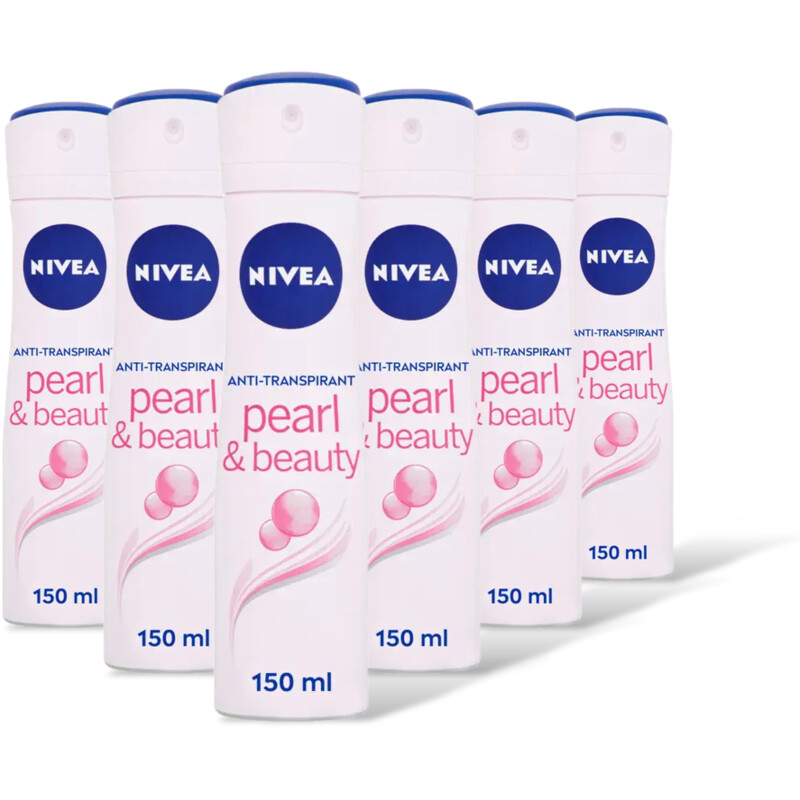 NIVEA Pearl/beauty anti transpirant spray 6pk