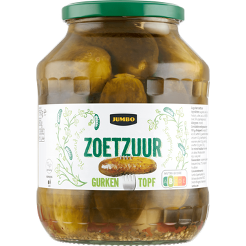 Jumbo Zoetzuur Augurken 1550 g