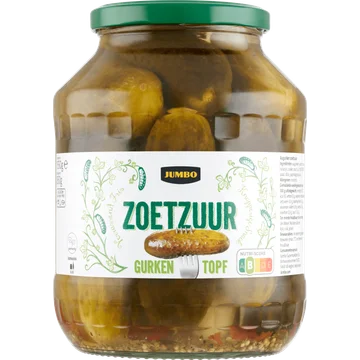 Jumbo Zoetzuur Augurken 1550 g