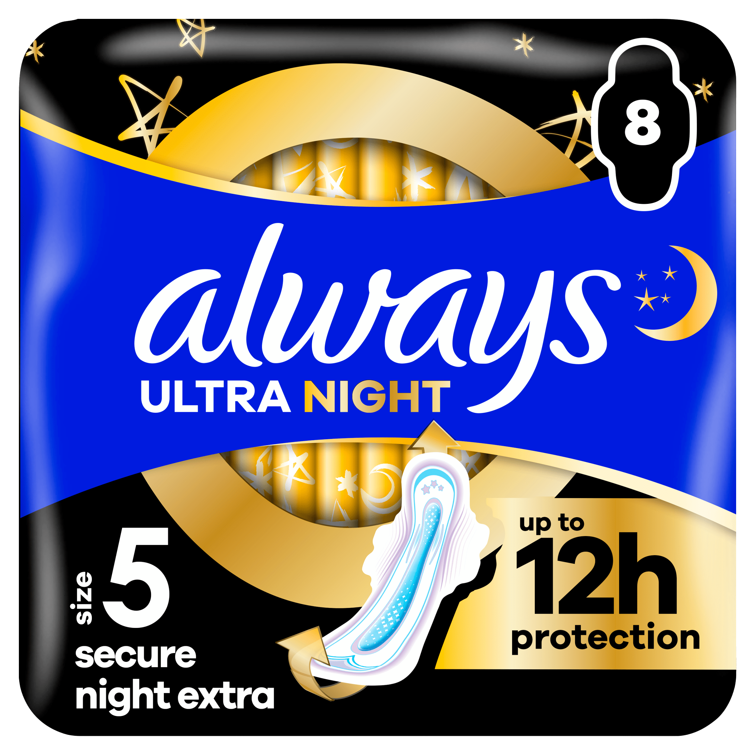 Always Ultra secure night extra maandverband