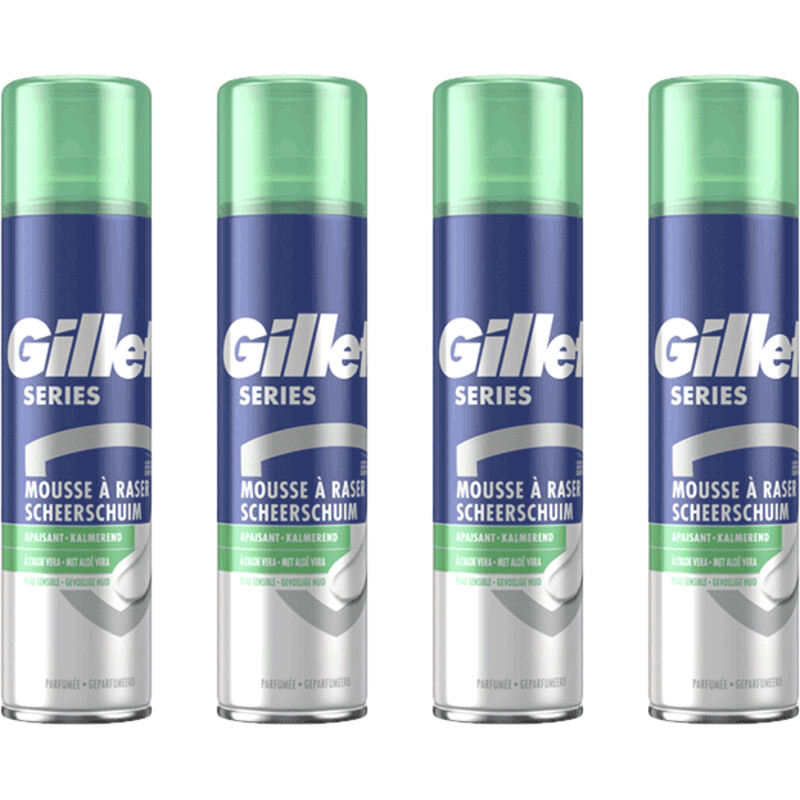 Gillette Series gevoelige huid scheerschuim 4-pck