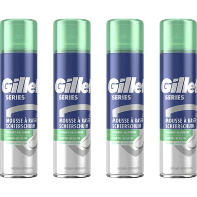 Gillette Series gevoelige huid scheerschuim 4-pck