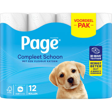 Page Compleet Schoon Toiletpapier 12 Rollen