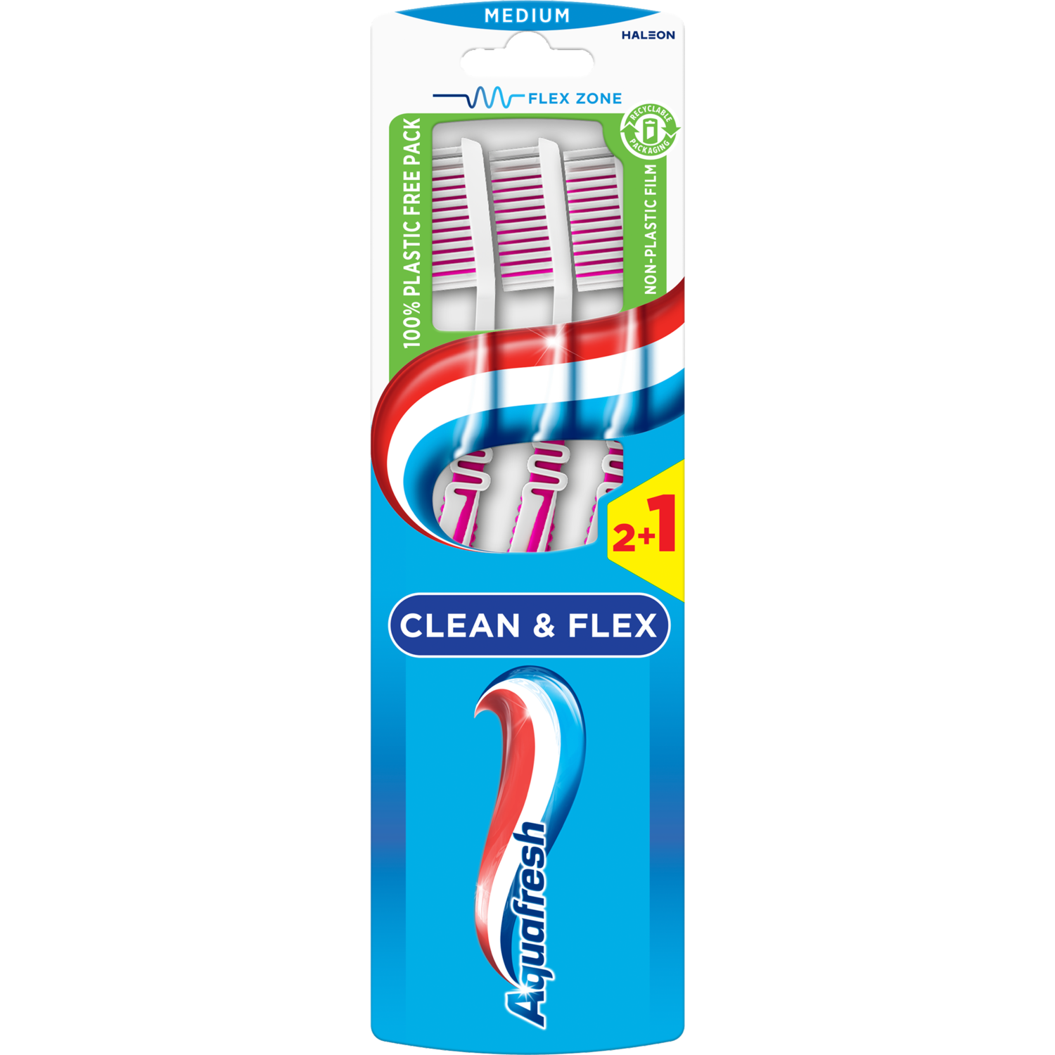 Aquafresh Clean & flex medium tandenborstel