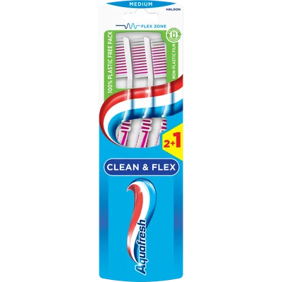 Aquafresh Clean & flex medium tandenborstel