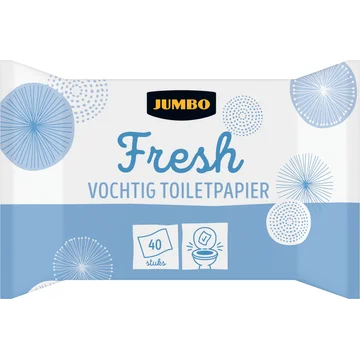 Jumbo Fresh Vochtig Toiletpapier 40 Stuks