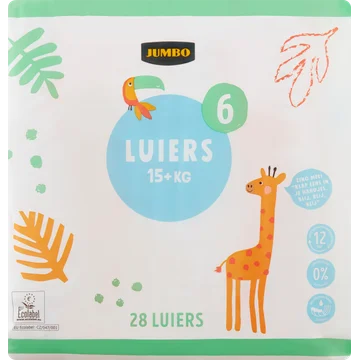 Jumbo Luiers Maat 6 15+ kg 28 Stuks