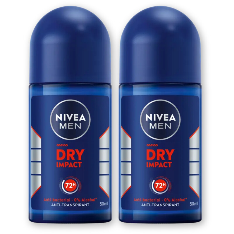 NIVEA Men dry impact anti transpirant rol 2pck