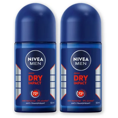 NIVEA Men dry impact anti transpirant rol 2pck