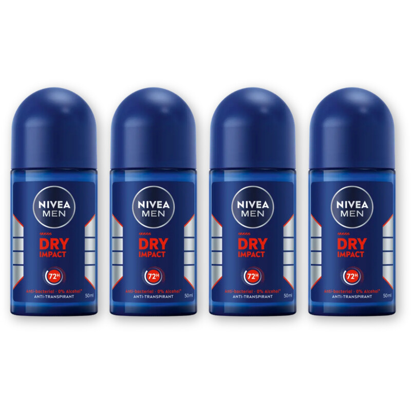 NIVEA Men dry impact anti transpirant rol 4pck
