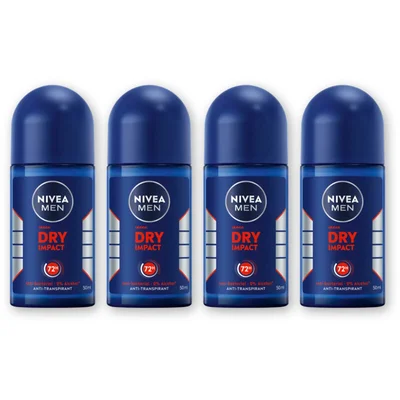 NIVEA Men dry impact anti transpirant rol 4pck