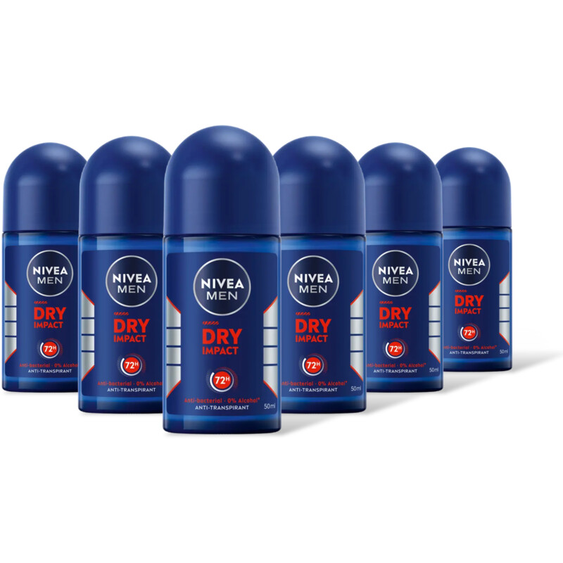 NIVEA Men dry impact anti transpirant rol 6pck