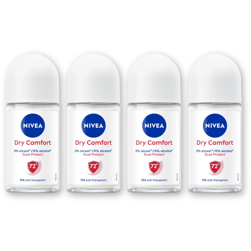 NIVEA Dry comfort anti transpirant rol 4pck